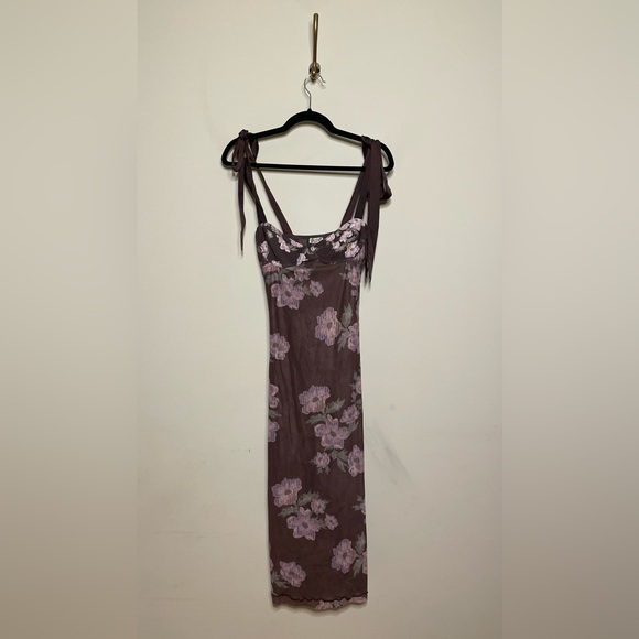 Free People Floral Layered Mesh Slipdress - Picture 10 of 13